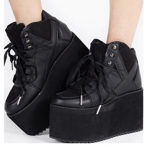 YRU Qozmo High Top Platform Sneakers 8